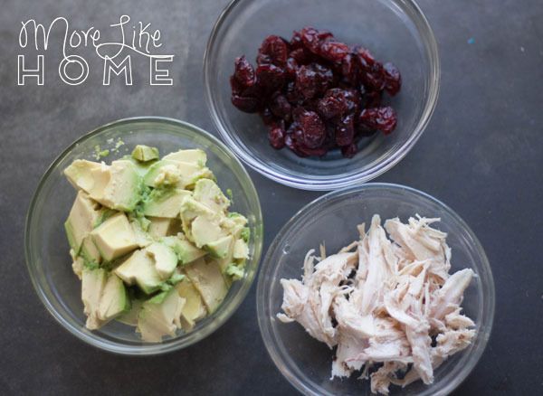 More Like Home: Quinoa, Chicken, Avocado & Cranberry Bowl